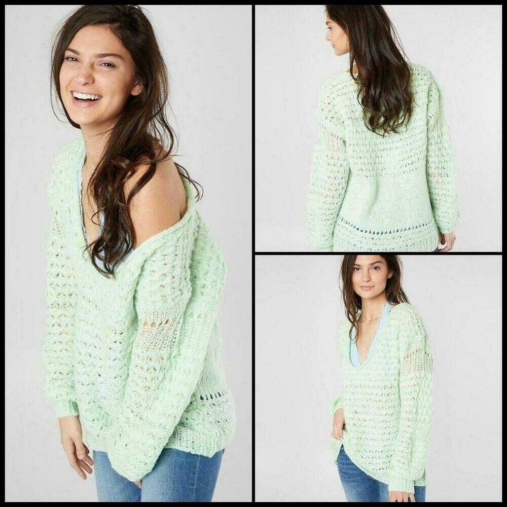 Free people Crushing Waves pullover sweater . NWOT retail 98 - Picture 1 of 5